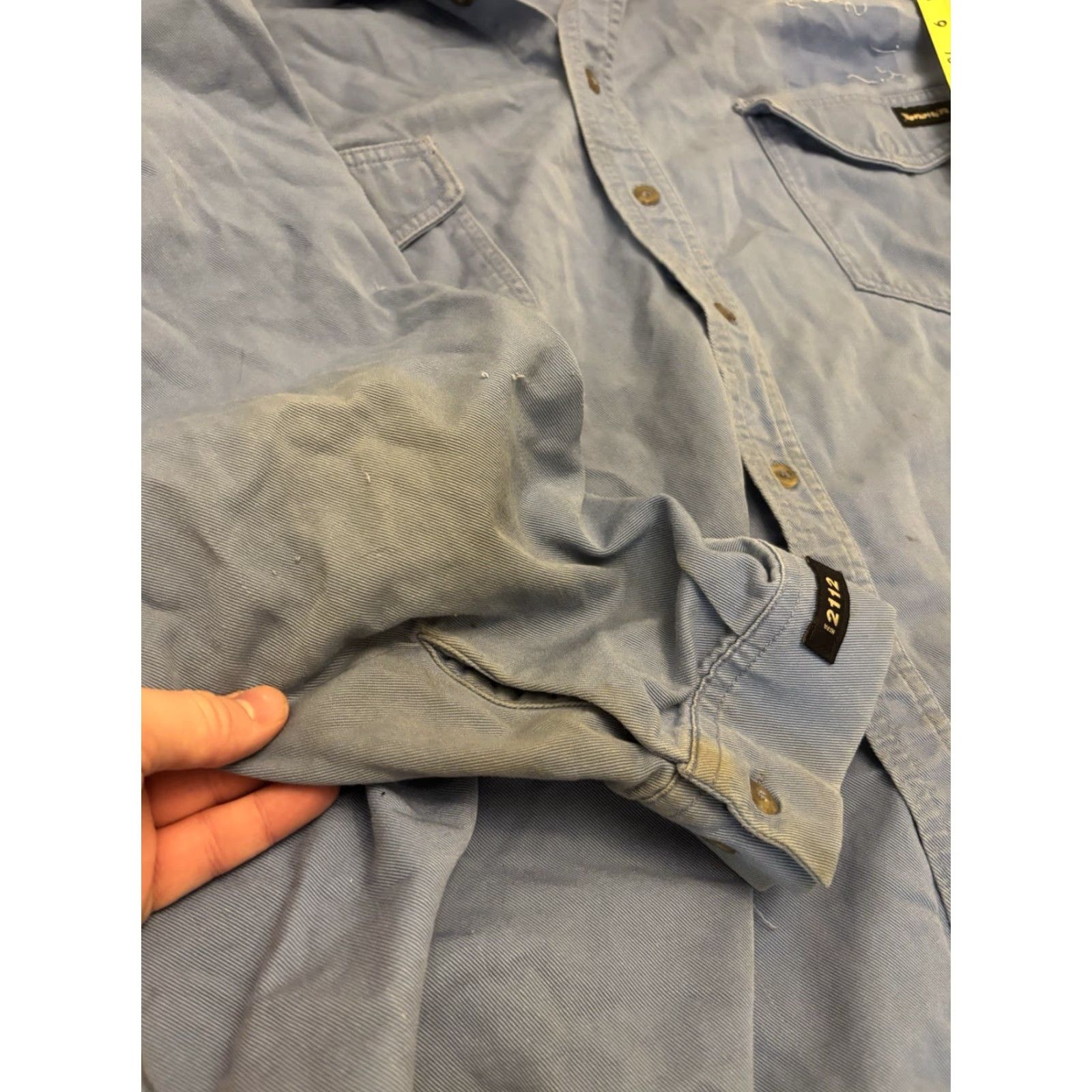 Vintage WORKRITE Men’s 2XL Shirt Button-Up Blue Size US XXL / EU 58 / 5 - 5 Thumbnail