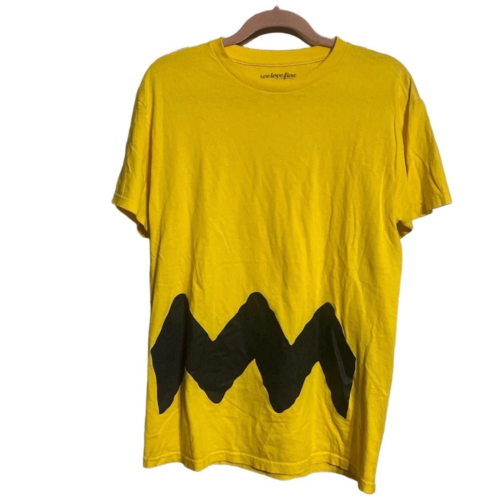 Peanuts Peanuts T-Shirt Charlie Brown Zigzag M Yellow Black Cartoon Size US M / EU 48-50 / 2 - 2 Thumbnail