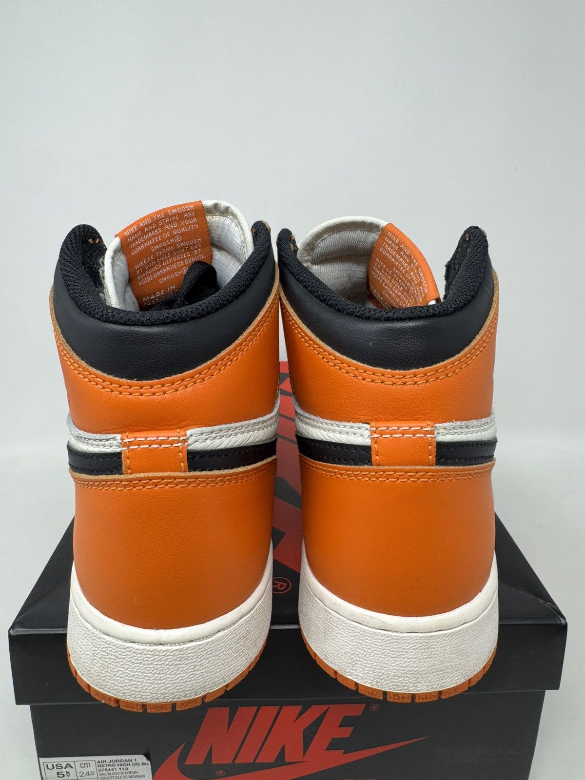 Jordan Brand Nike Air Jordan 1 Retro High Og Gs Shattered Backboard 2.0 Size US 5.5 / EU 38 - 5 Thumbnail