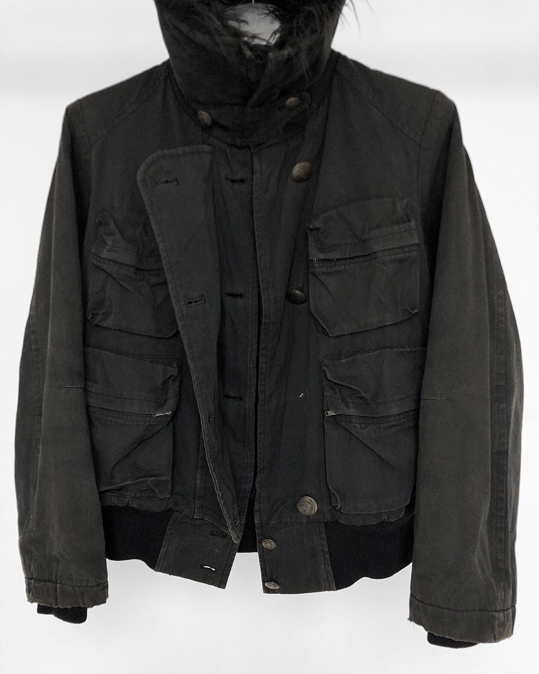 Tsumori Chisato 1990s Tsumori Chisato Cropped Military Jacket Size US M / EU 48-50 / 2 - 8 Thumbnail