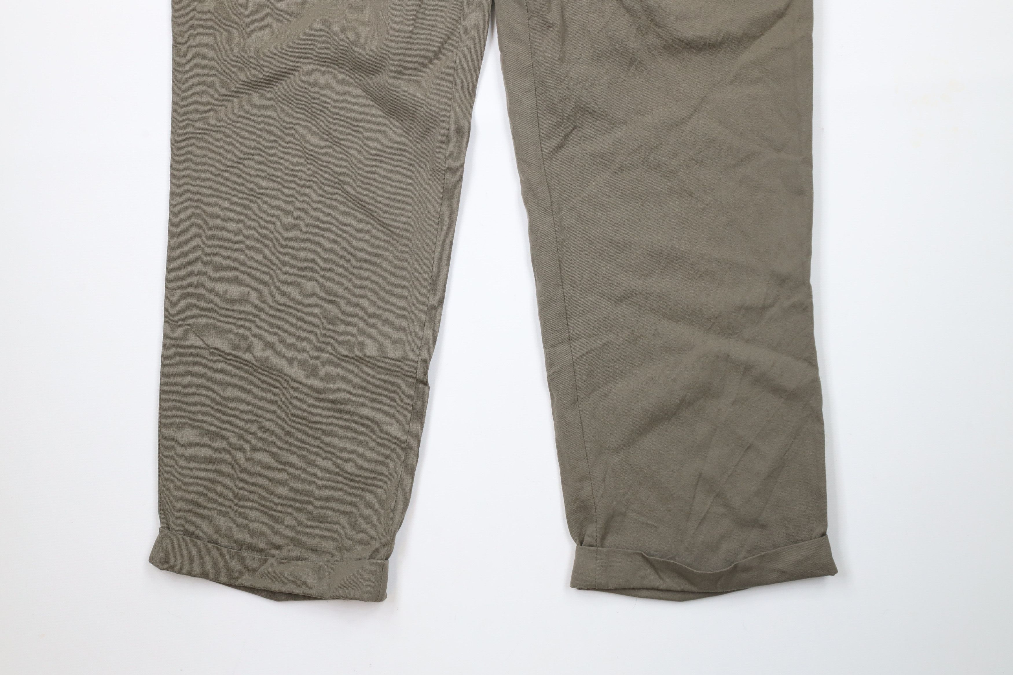Brooks Brothers × Vintage Vintage 90s Brooks Brothers Wool Chino Pants Greenish Gray Size US 36 / EU 52 - 4 Thumbnail