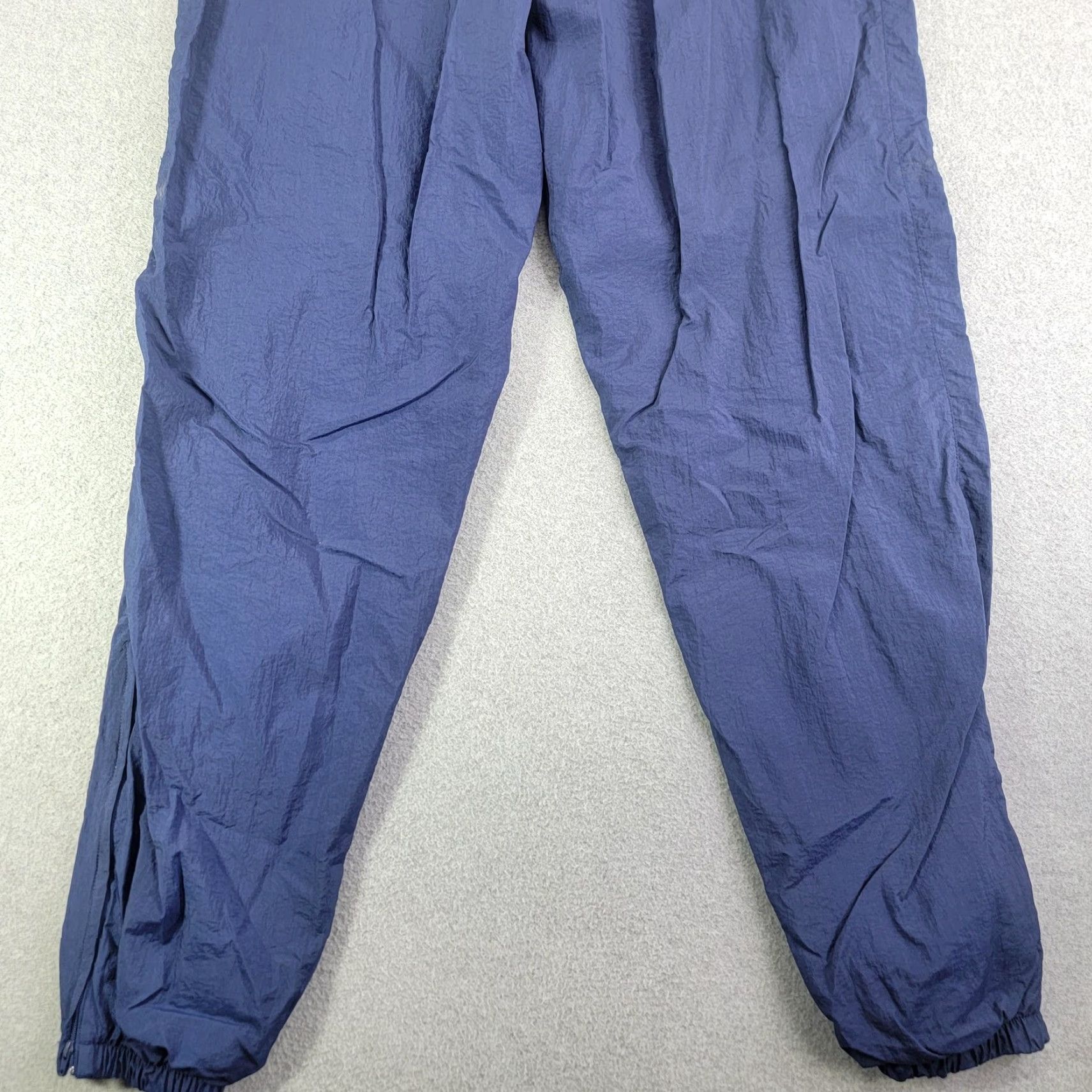 Nike Nike Pants Mens Large Blue Nylon Track Warm Up Jogger Lined Elastic Cuff Zip vtg Size US 33 - 7 Thumbnail