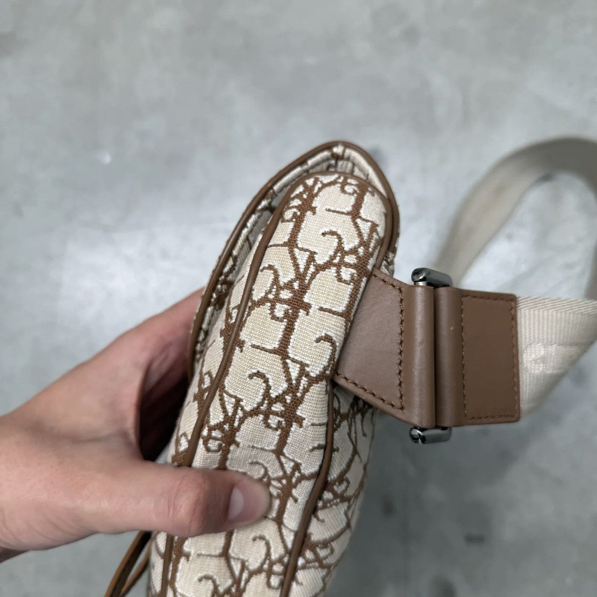 Dior × Travis Scott Dior x CACTUS JACK Oblique Jacquard Saddle Bag Size ONE SIZE - 10 Thumbnail