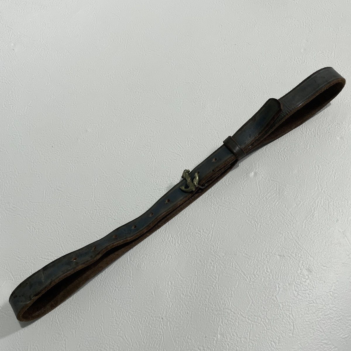 Levi's Vintage y2k Levi's Anchor buckle leather belt Size ONE SIZE - 3 Thumbnail