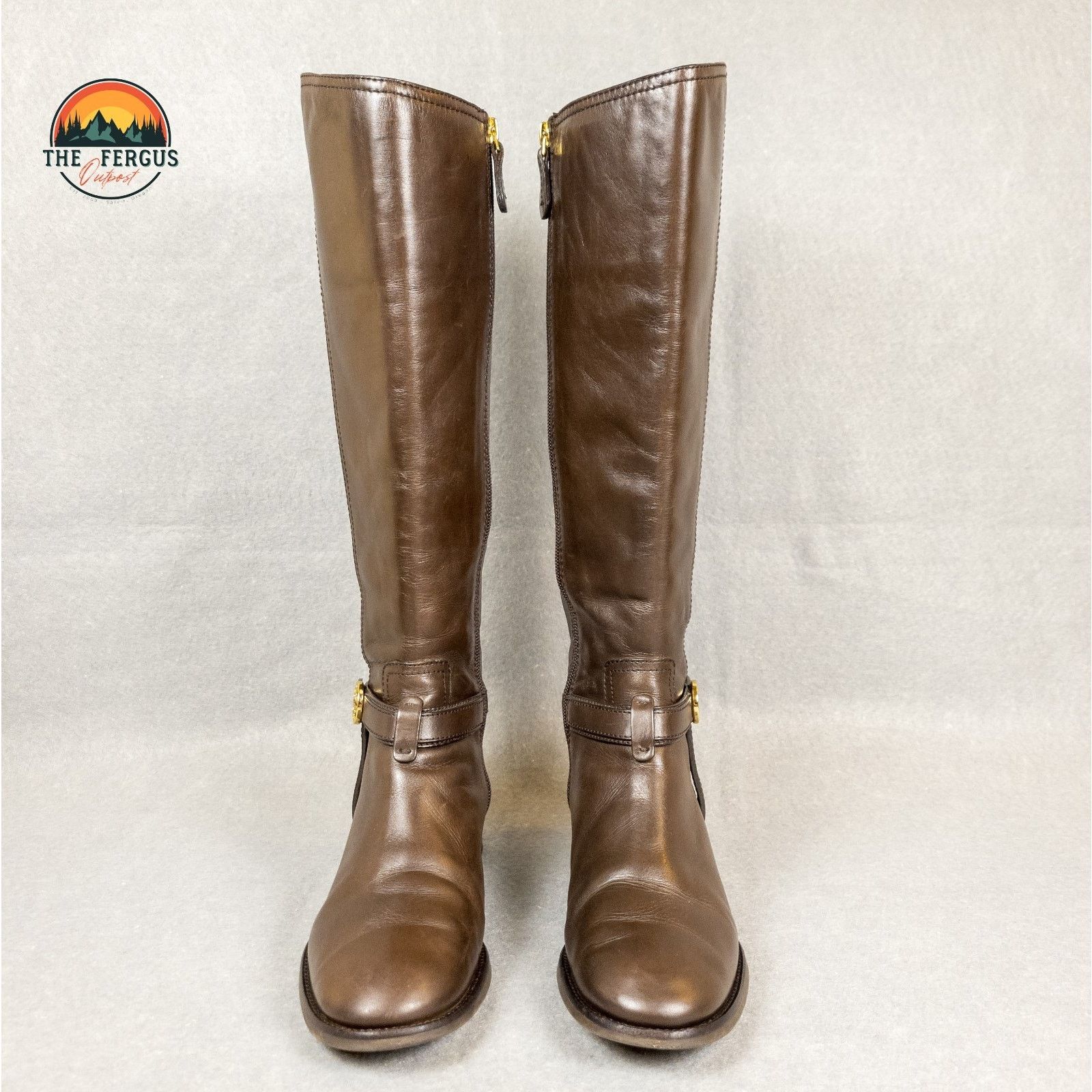 Tory Burch Tory Burch Bristol Brown Leather Knee High Riding Boot Sz 7 Size US 7 / IT 37 - 2 Thumbnail