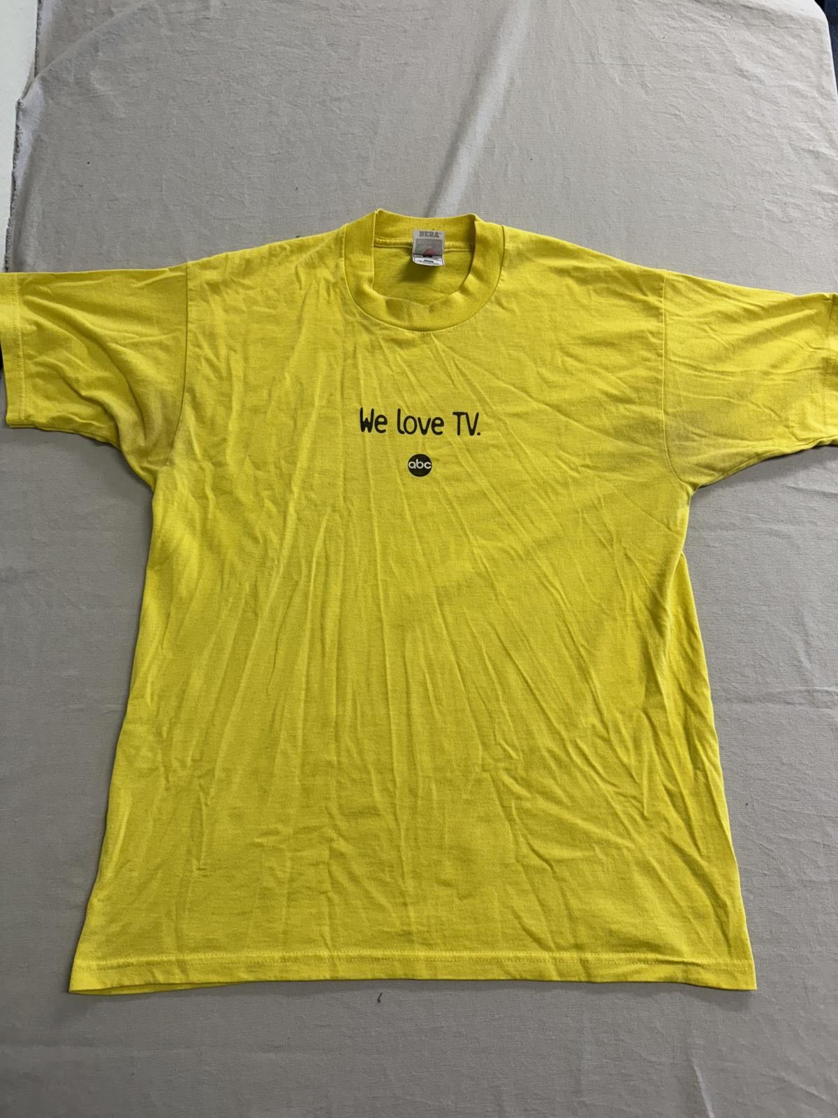 Fruit Of The Loom Vintage ABC TV Ad Promo T-shirt We Love TV ABC Network 90s L Size US L / EU 52-54 / 3 - 1 Thumbnail