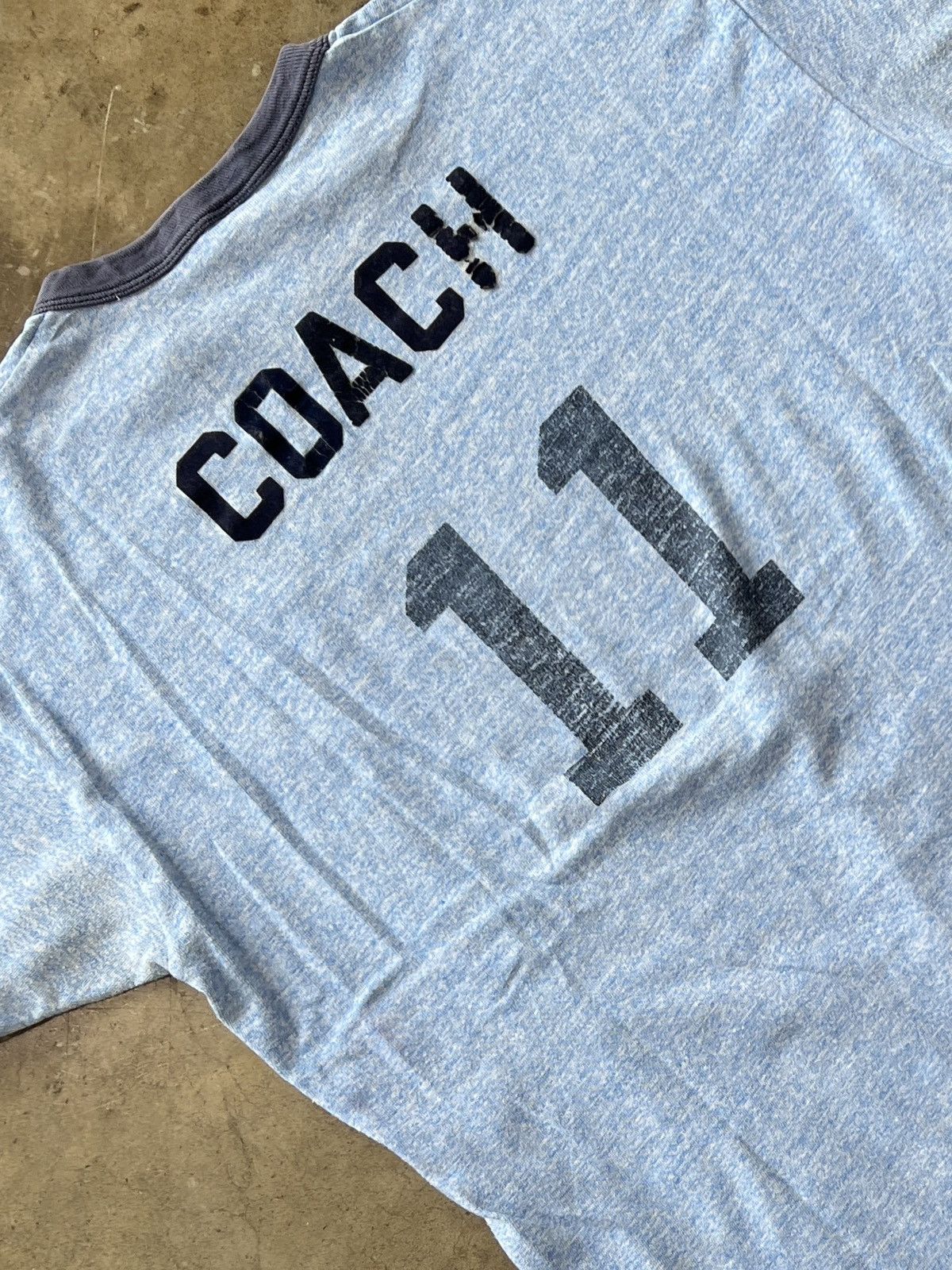 Vintage Vintage 70s Vintage SOI Coach Ringer Russell Mills Tag Large Size US L / EU 52-54 / 3 - 4 Thumbnail