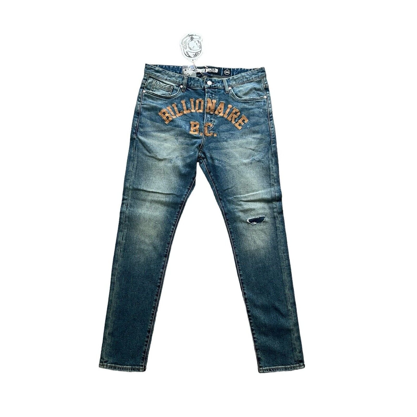 Image of Billionaire Boys Club Bbc Slim Mens Jeans Blue Size 36/30