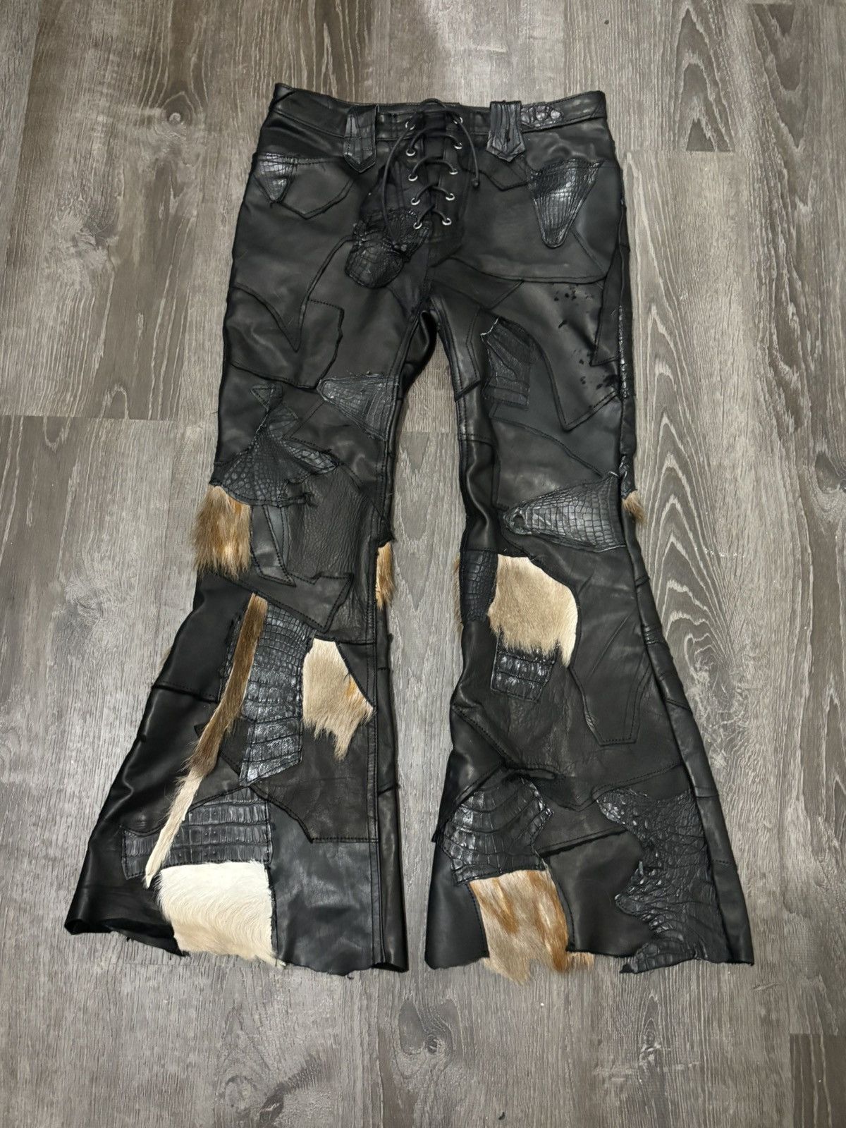 Yasuyuki Ishii Yasuyuki Ishii “DESTROY” leather pants | Grailed