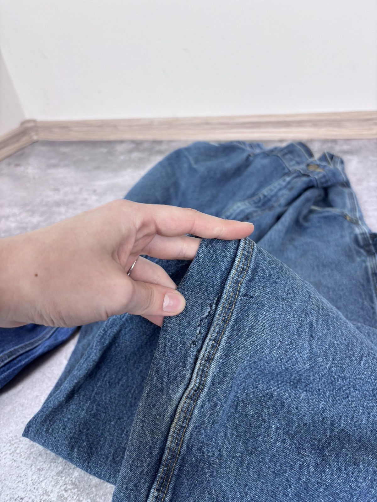 Carhartt Vintage Carhartt Men’s Blue Denim Jeans USA Workwear Size US 40 / EU 56 - 19 Thumbnail