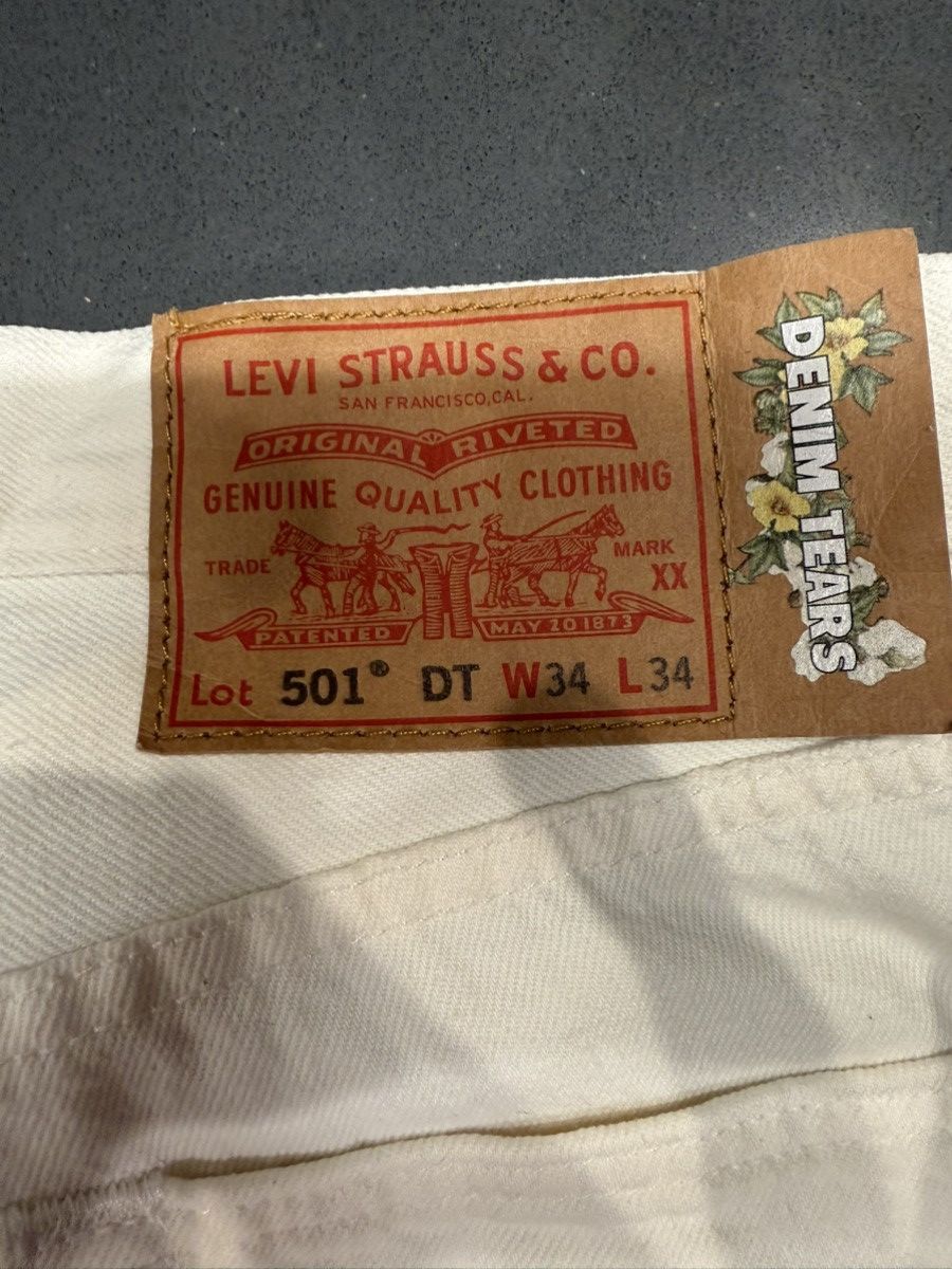 DENIM TEARS Denim Tears Levi’s Cotton Wreath Swarovski 501 Jeans Size US 34 / EU 50 - 3 Thumbnail