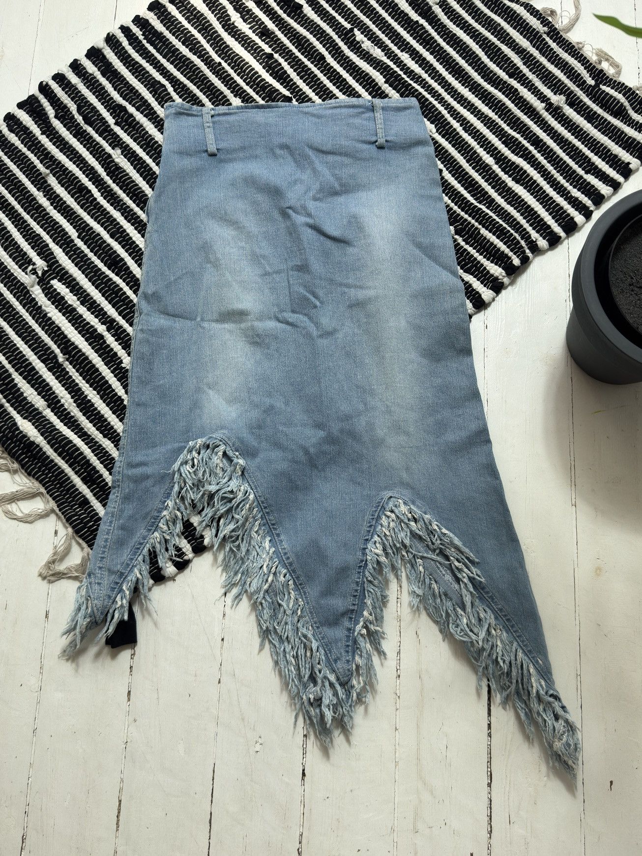 Other VINTAGE AVANT GARDE ASYMMETRICAL MIDI SKIRT Size 27" / US 4 / IT 40 - 9 Thumbnail