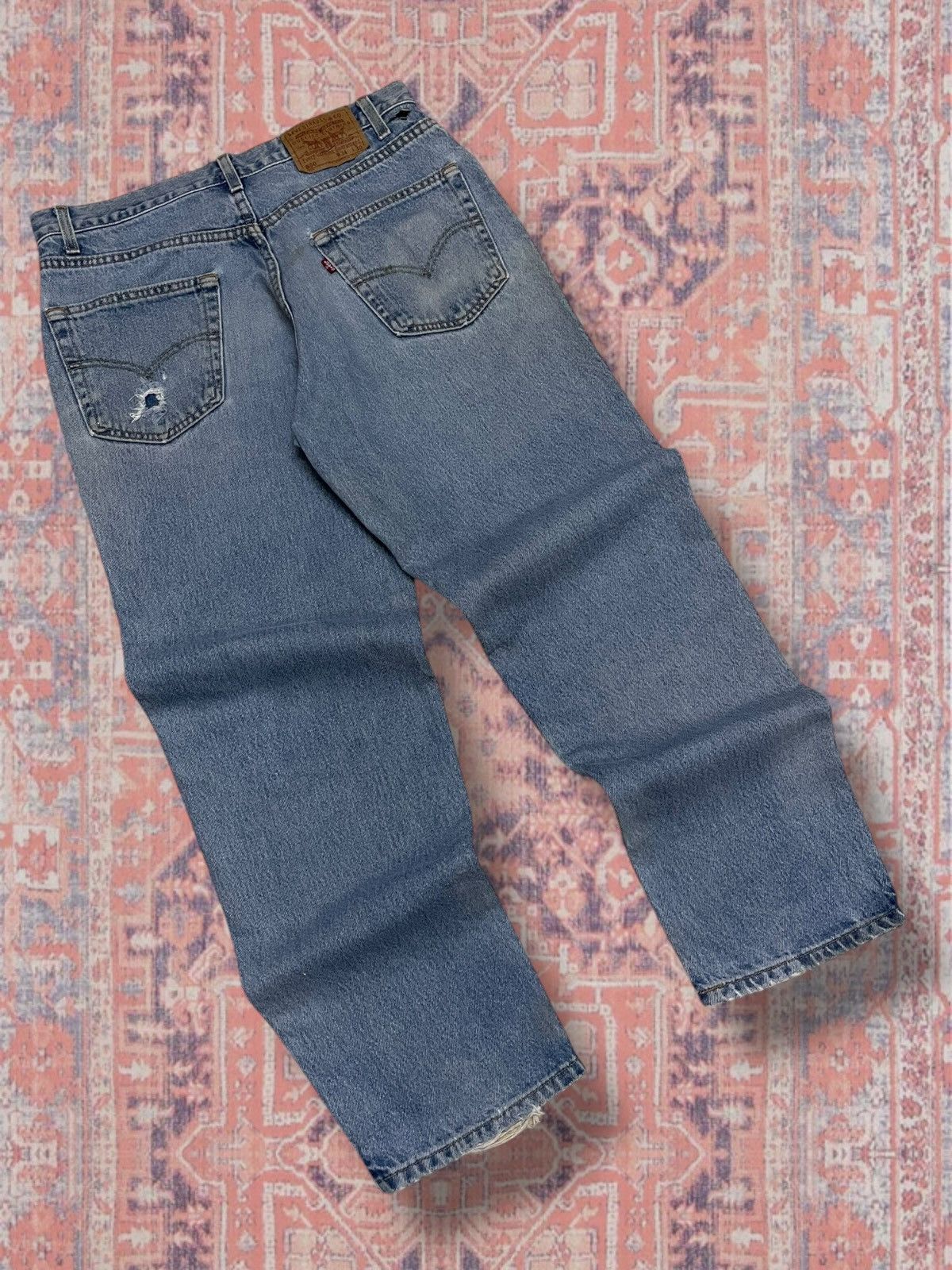 Levi's Vintage Clothing Vintage 1990s Designer Levis Strauss & Co 550 Distressed Size US 32 / EU 48 - 10 Thumbnail