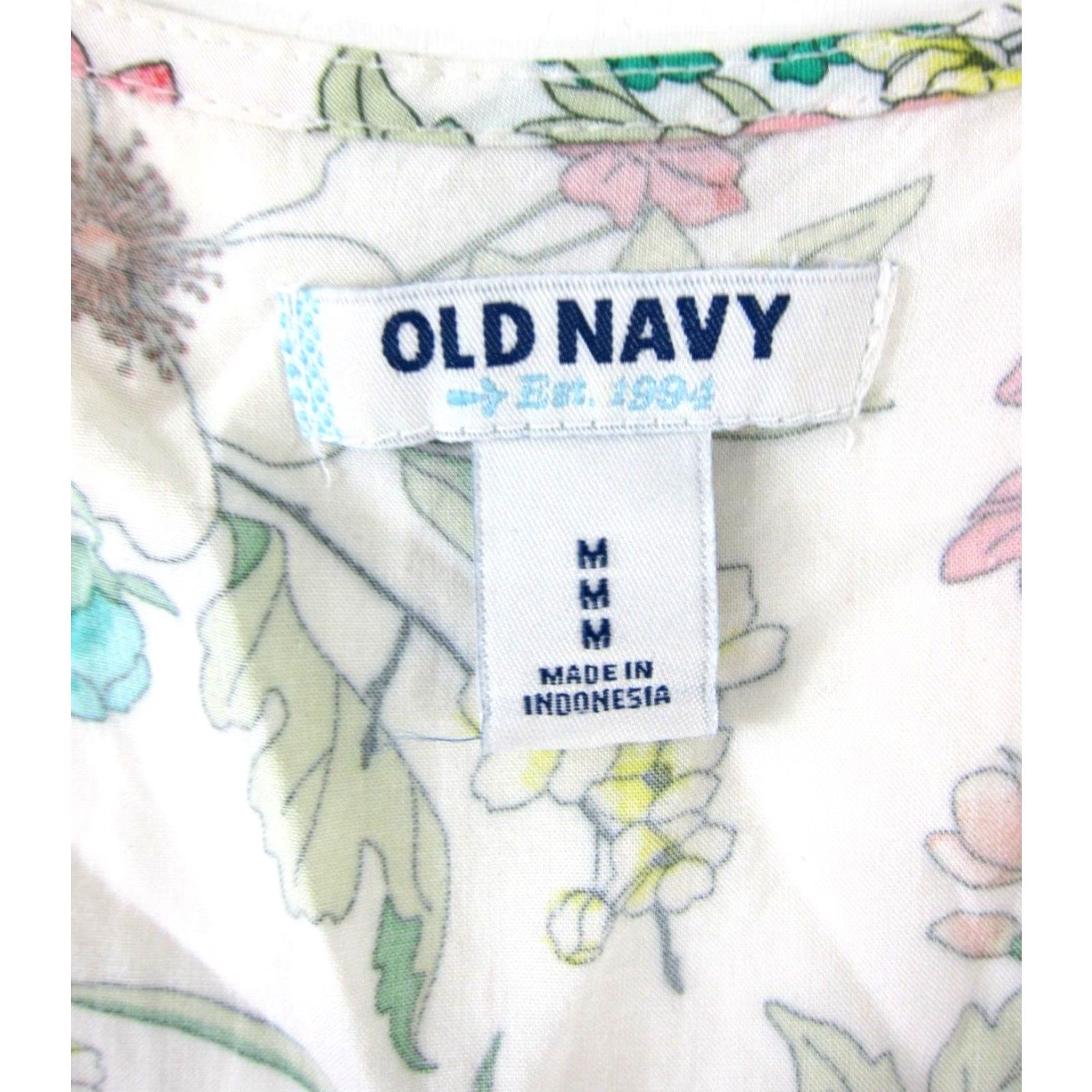 Old Navy VINTAGE Old Navy Rayon Pink Green Yellow White Rayon V-Neck Long Maxi Tank Sun Dress M Size M / US 6-8 / IT 42-44 - 3 Thumbnail