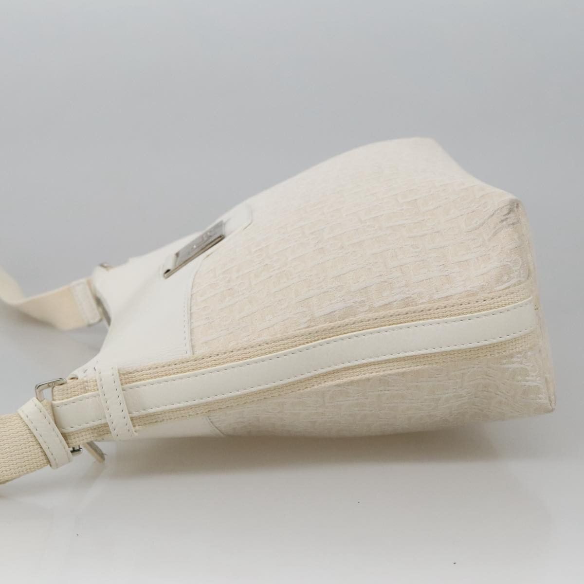 Dior DIOR Trotter Canvas Shoulder Bag White Size ONE SIZE - 5 Thumbnail
