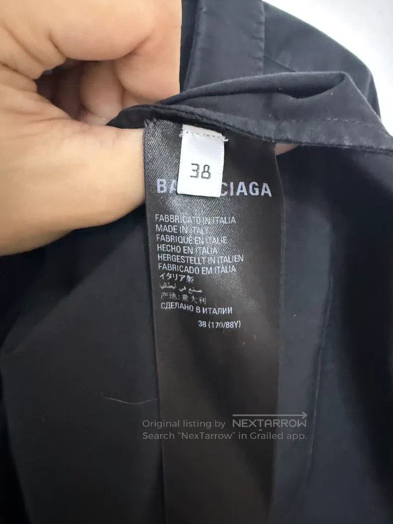 Balenciaga Balenciaga Lightning letter logo flame rock long-sleeve sh Size XS / US 0-2 / IT 36-38 - 4 Thumbnail