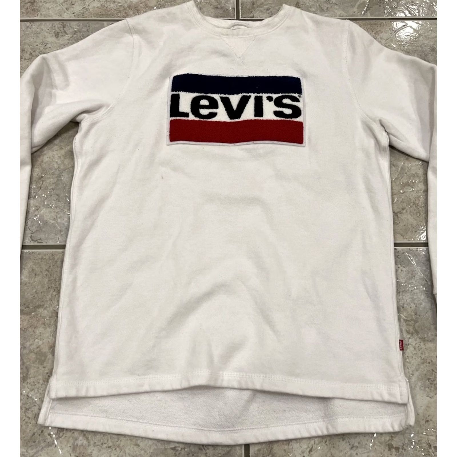 Levi's Levi's Sweatshirt White Crew Neck Pullover Logo Vintage? No - Men M Regular Size US M / EU 48-50 / 2 - 7 Thumbnail