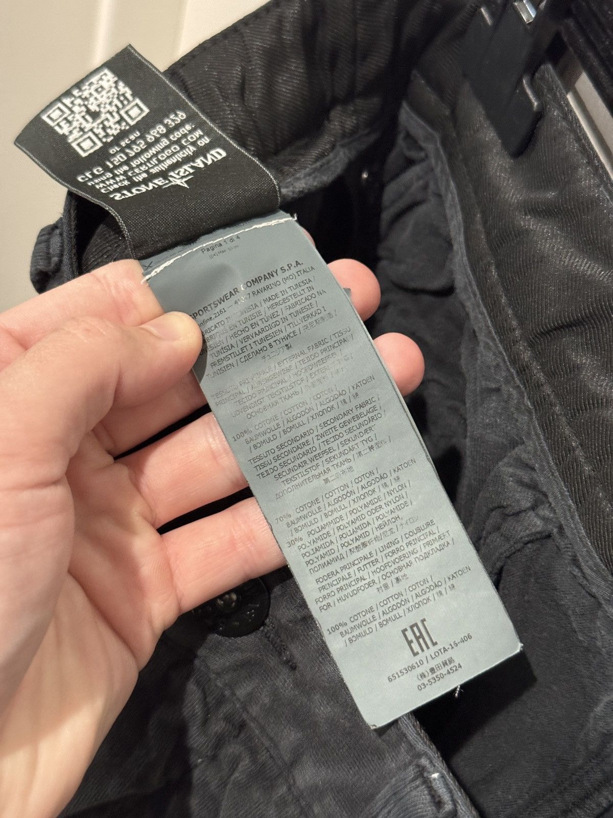 Stone Island Stone Island Black Cotton Cargo Pants Sz 30 Type SL Size US 30 / EU 46 - 10 Thumbnail
