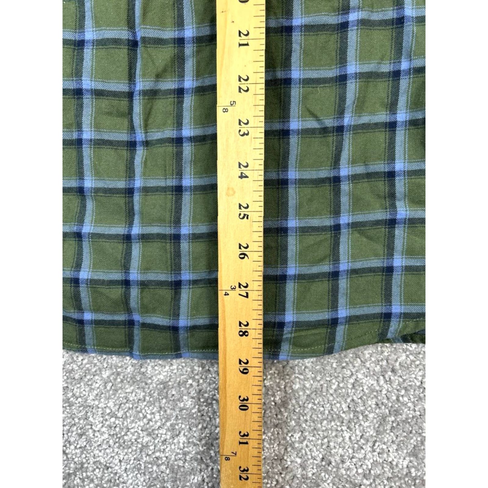 Vintage VINTAGE Galeries Lafayette Women's Cotton Plaid Button-Up Shirt L Green Casual Spring Summer Women's Size L / US 10 / IT 46 - 7 Thumbnail