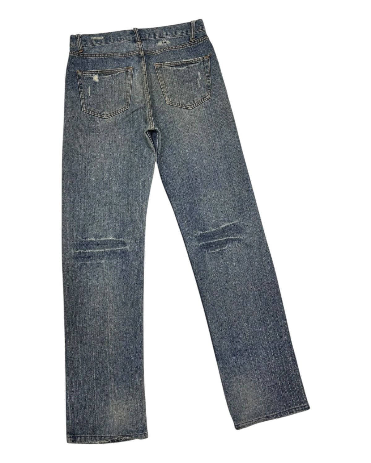 Hysteric Glamour NYLAUS CLOTHING LOOSE FIT DISTRESSED DENIM JEANS Size US 32 / EU 48 - 6 Thumbnail
