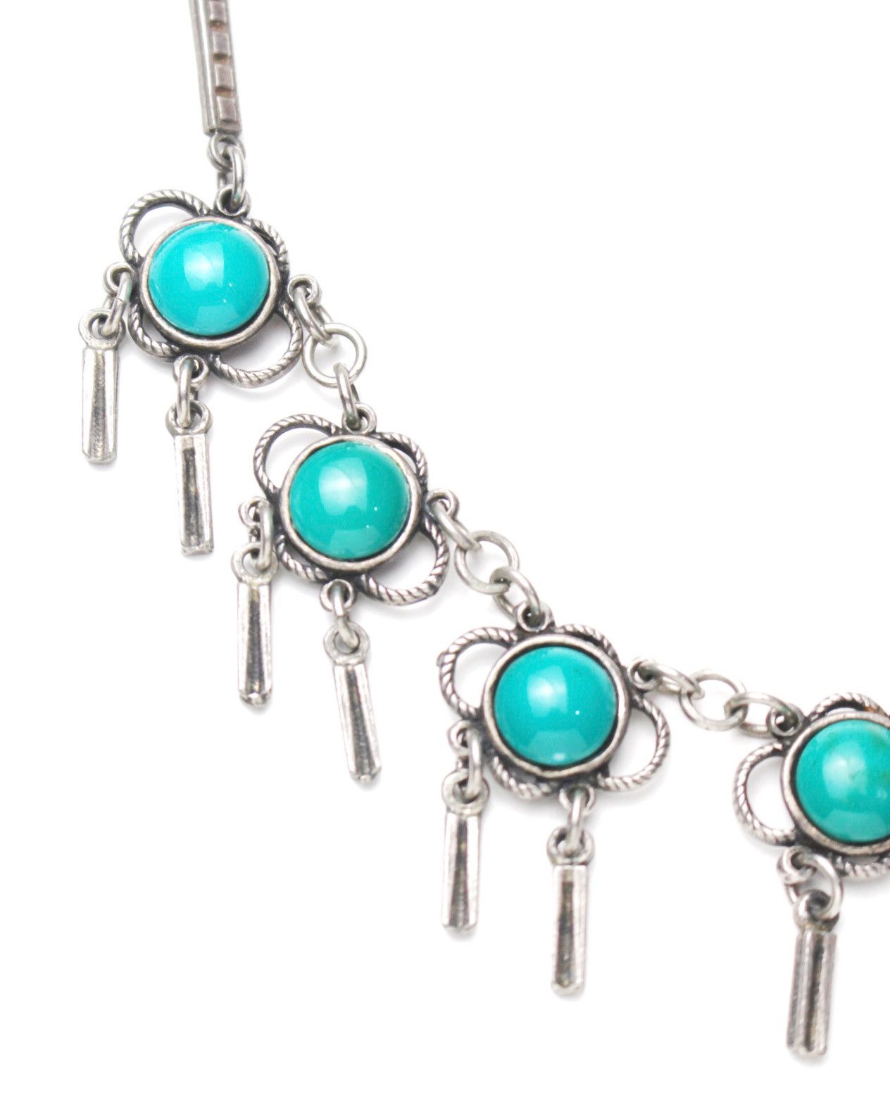 Vintage 1990S JAPANESE MADE NAVAJO NATIVE BOHO BLUE STONE NECKLACE Size ONE SIZE - 3 Thumbnail