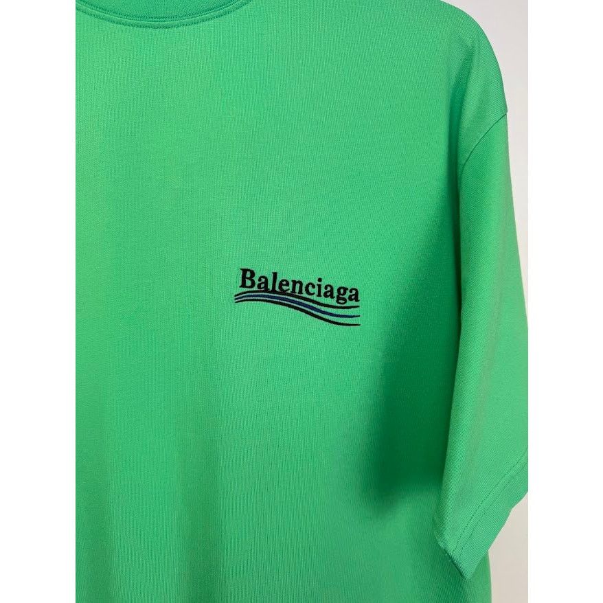 Balenciaga o1rshd1 Em Political Campaign Vintage Jersey T-Shirt Green Size US XS / EU 42 / 0 - 4 Thumbnail