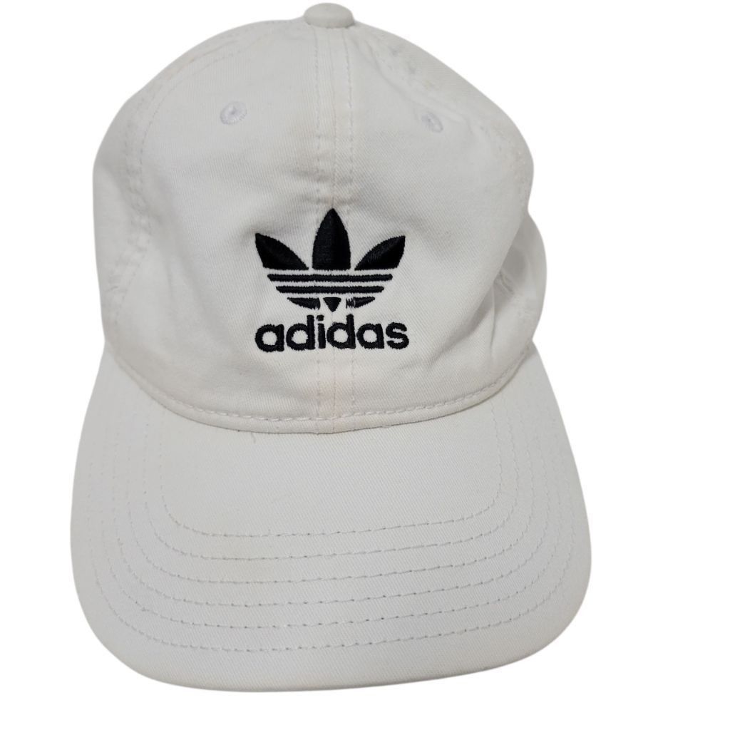 Adidas Adidas Baseball Hat Cap White One Size Embroidered Logo Size ONE SIZE - 1 Thumbnail