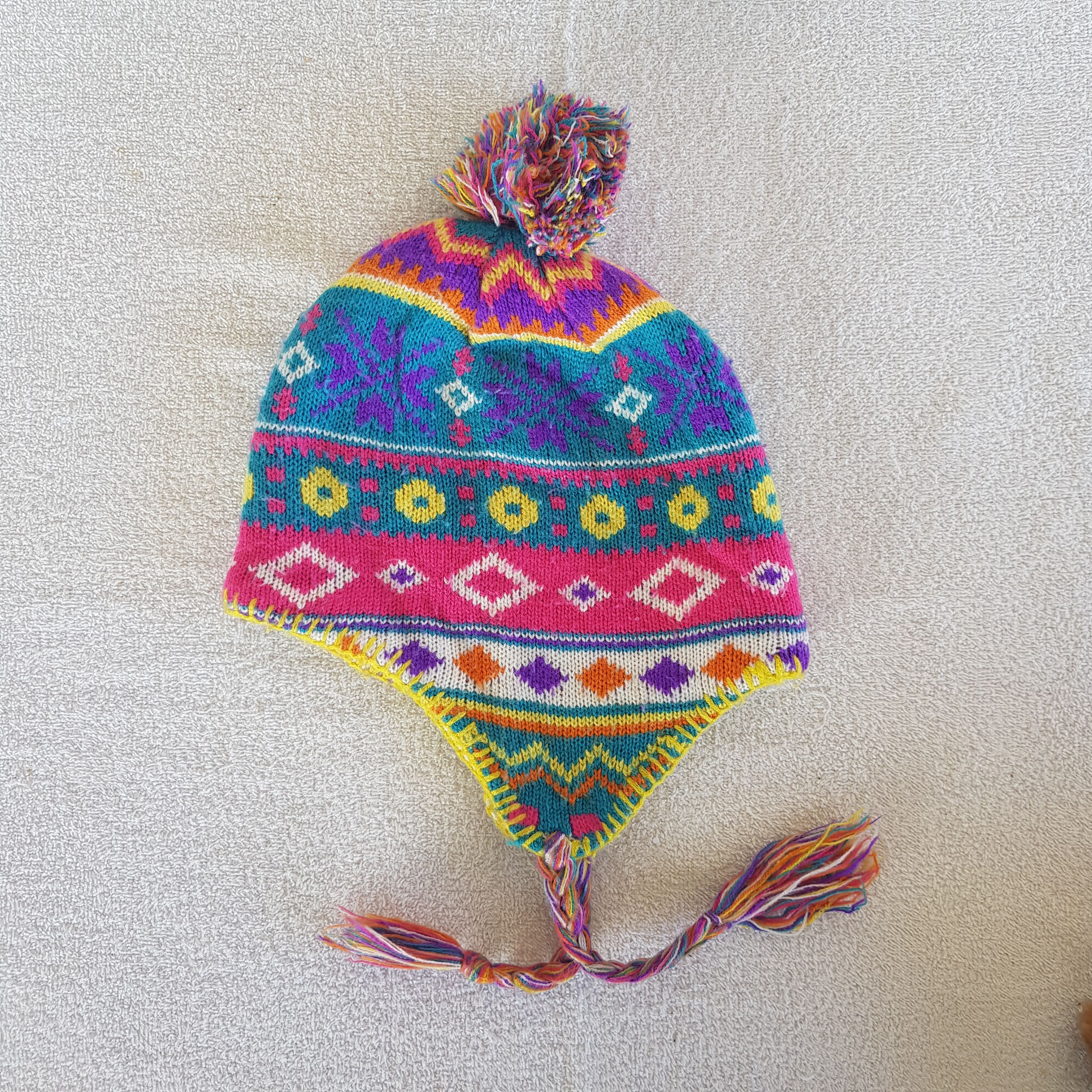 Japanese Brand Vintage Japanese Earflap Beanie Ribbed Knit Snow Caps Hats. Size ONE SIZE - 5 Thumbnail