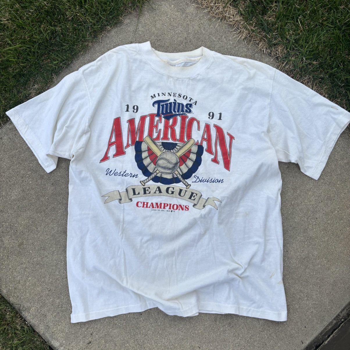 MLB × Vintage Vintage 1991 Minnesota Twins World Series Champions Shirt Size US XXL / EU 58 / 5 - 1 Thumbnail