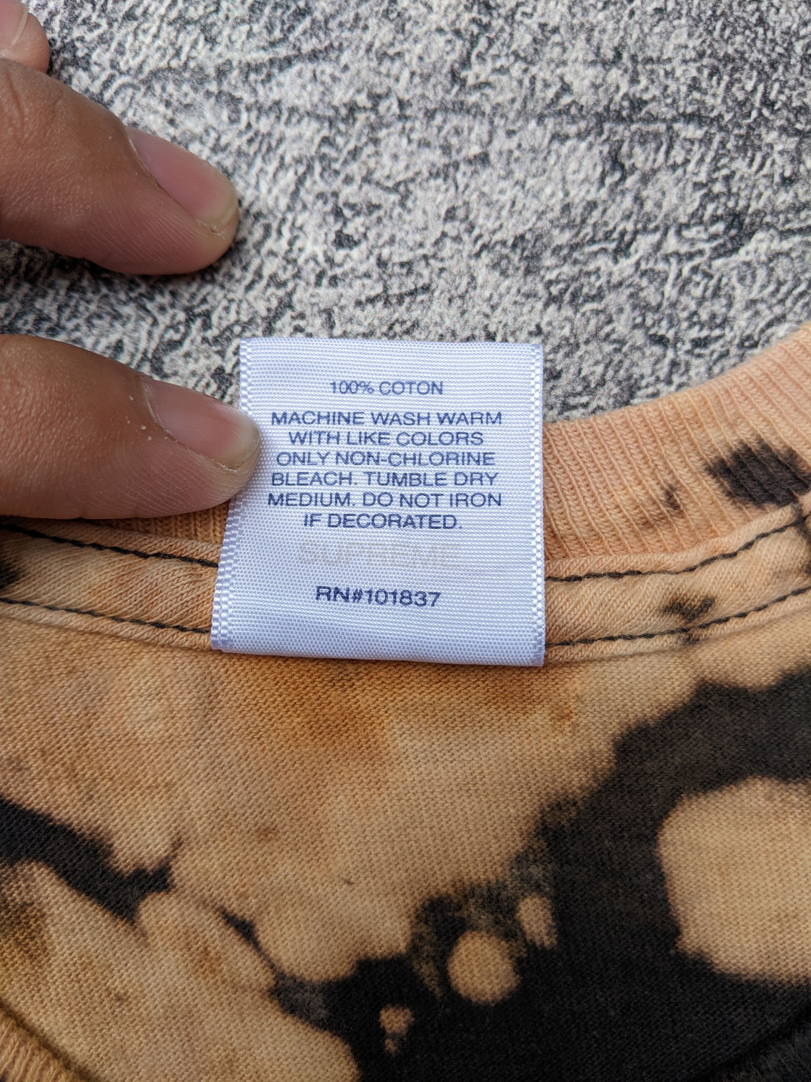 Supreme Everything is Shit Hand Made Bleach Tie Dye Size US L / EU 52-54 / 3 - 2 Thumbnail