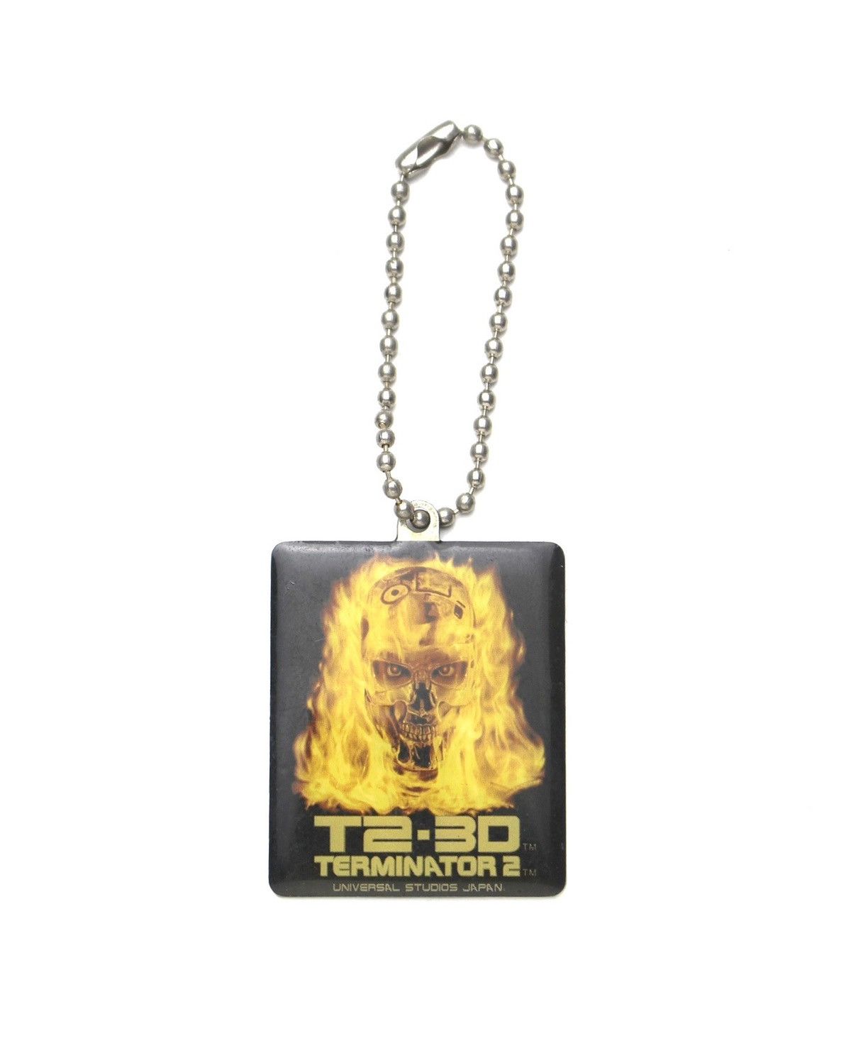 Vintage 2001 UNIVERSAL STUDIOS TERMINATOR 2 JUDGMENT FLAME KEYCHAIN Size ONE SIZE - 1 Thumbnail