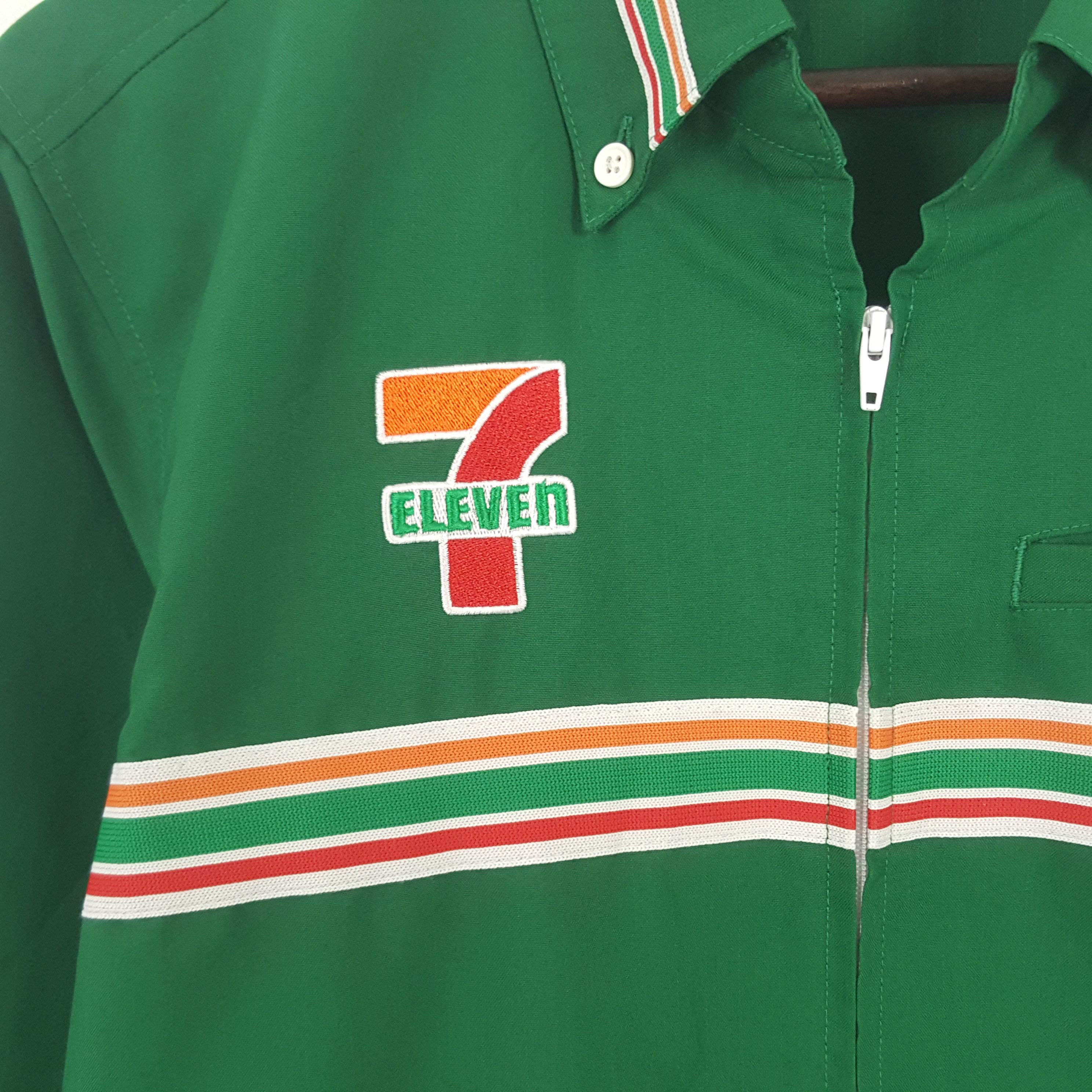 Japanese Brand × Vintage Vintage 7 Eleven Embroidery Logo Worker Zipper Jacket Size US L / EU 52-54 / 3 - 4 Thumbnail