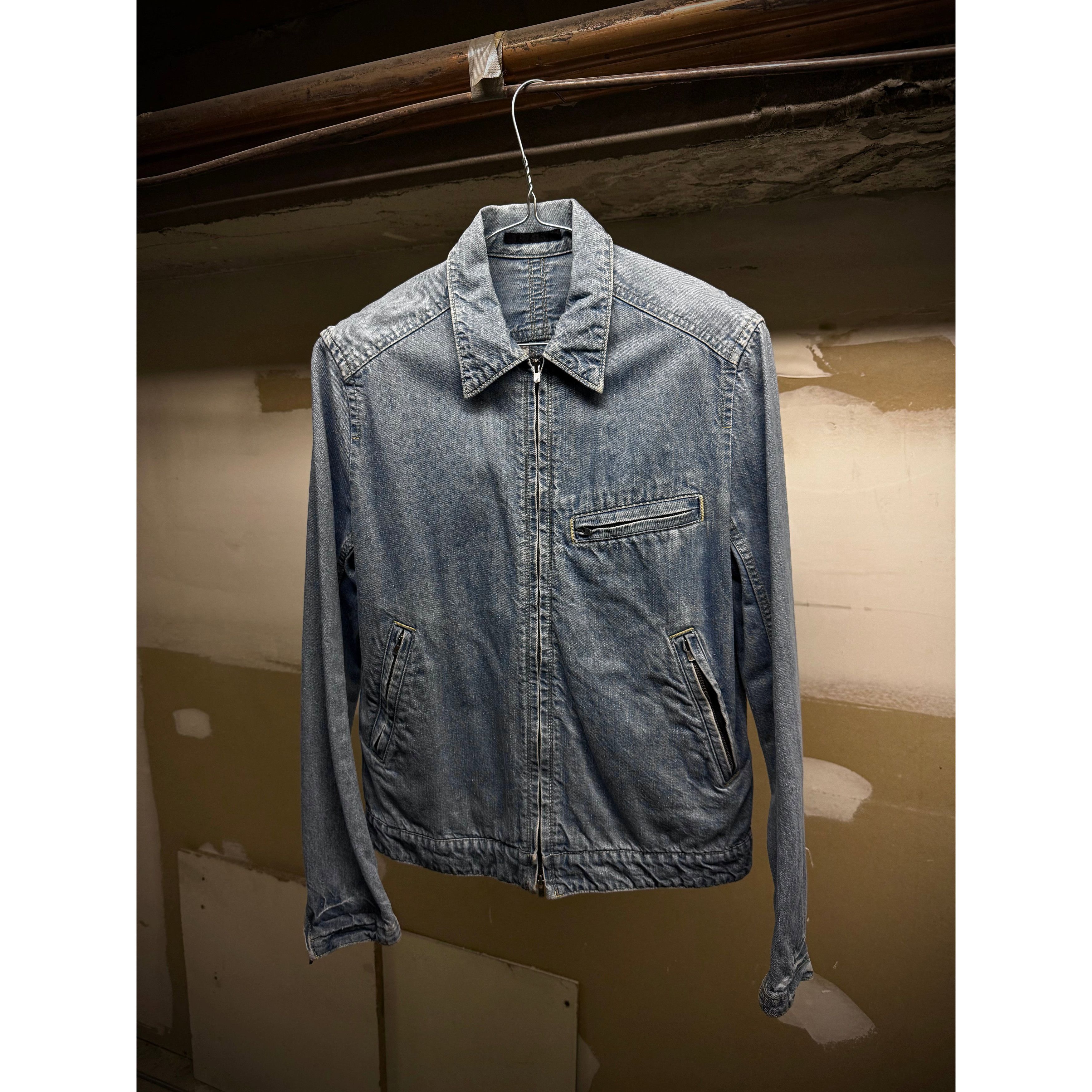 The Viridi-anne The Viridi-Anne Light Wash Denim Excella Zip-Up Work Jacket Size US S / EU 44-46 / 1 - 1 Thumbnail