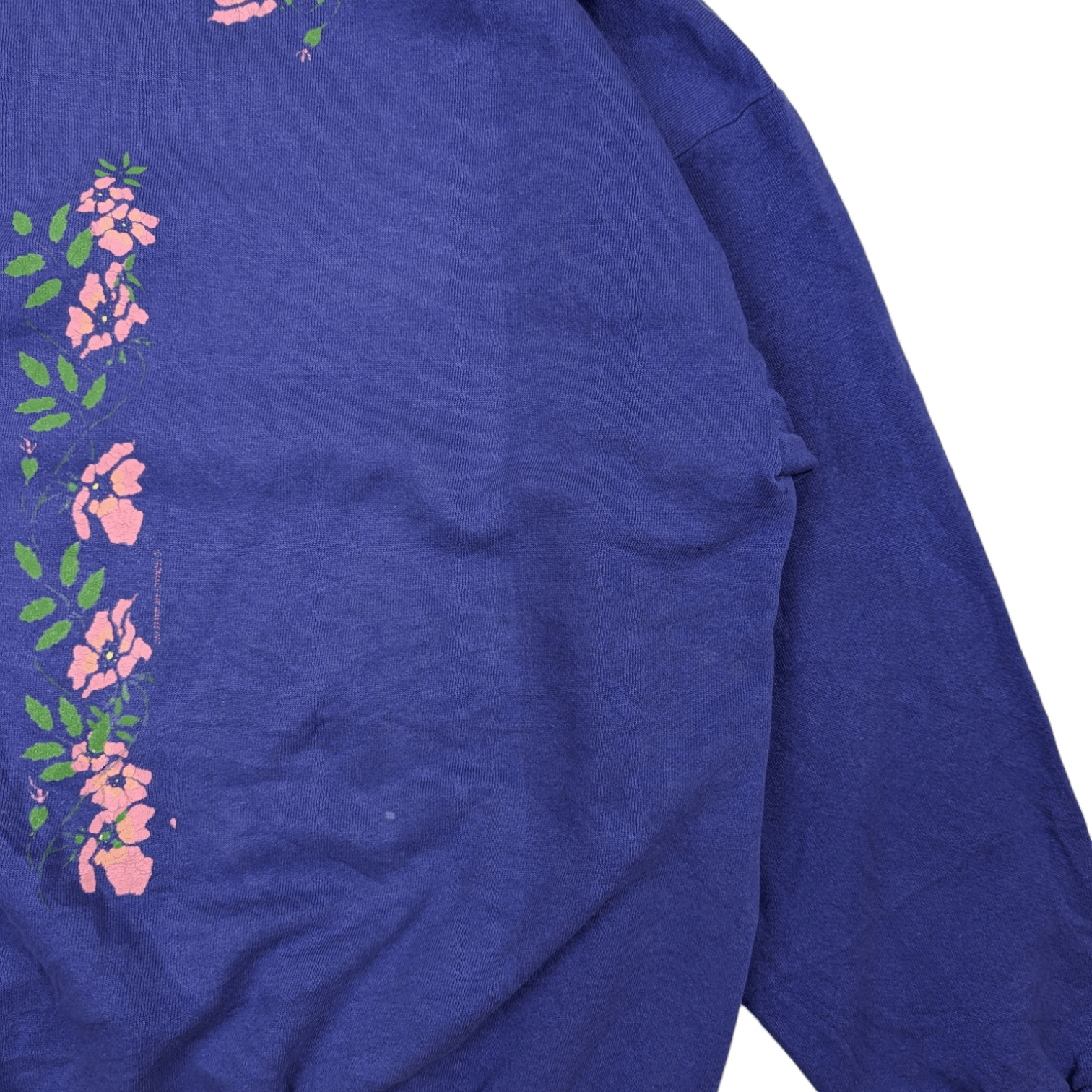 Vintage Vintage 90's COTTON GROOVE Paint Art Flower Sweatshirt Size US L / EU 52-54 / 3 - 14 Thumbnail