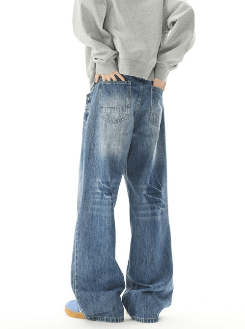 Japanese Brand × Jean American high street trend washed distressed jeans Size US 32 / EU 48 - 4 Thumbnail