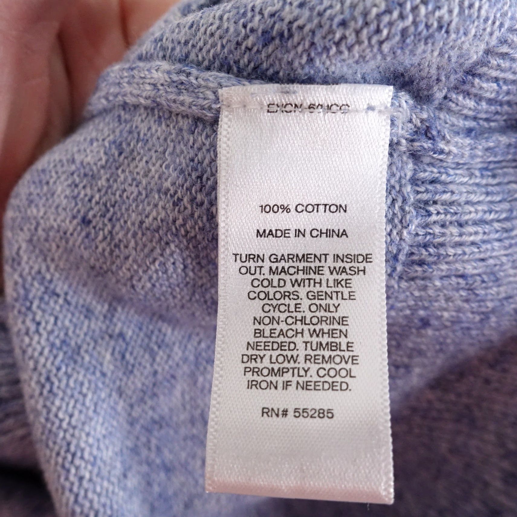 Express EXPRESS Cotton Pullover V-Neck Sweater Mens Large Blue Regular Fit Size US L / EU 52-54 / 3 - 7 Thumbnail