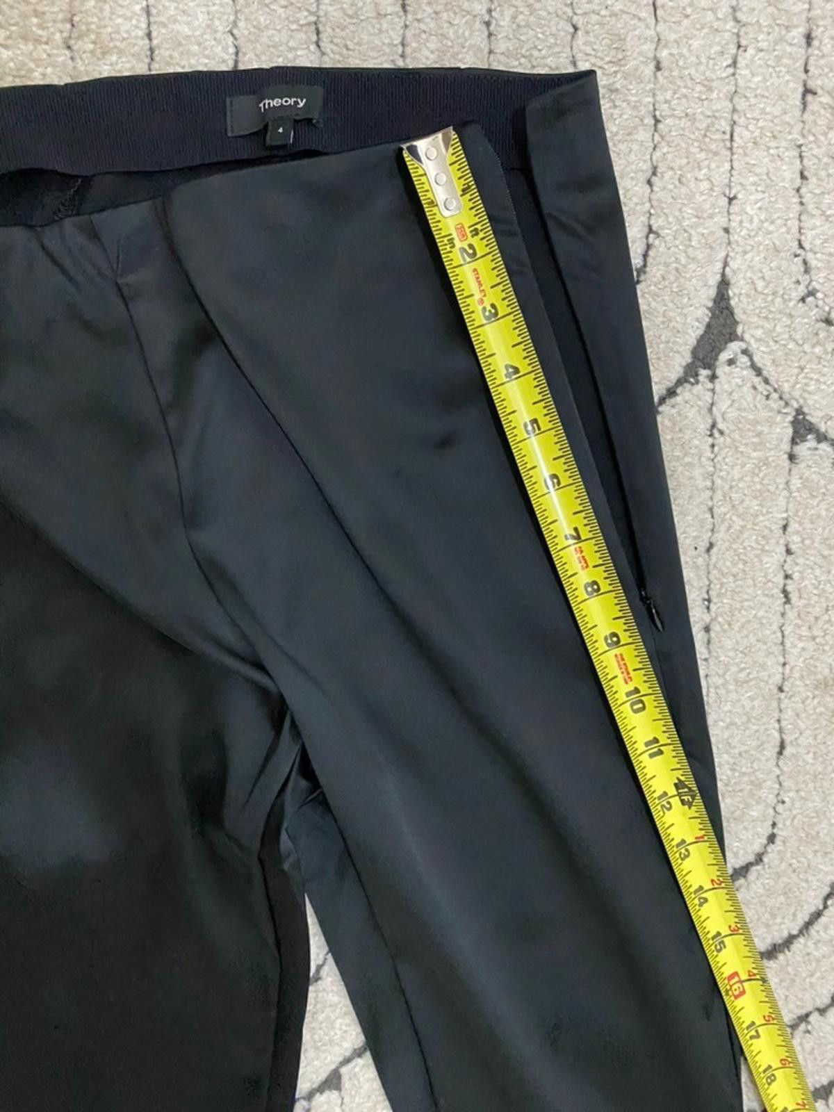 Theory NWT THEORY High-shine Legging with Ankle Zippers (US 4) Size 27" / US 4 / IT 40 - 5 Thumbnail
