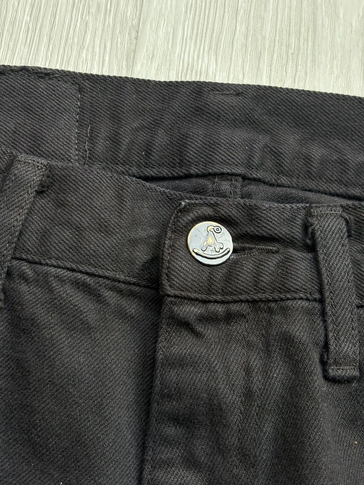 Japanese Brand ACOUSTIC lace-up flare jeans Size US 27 - 4 Thumbnail