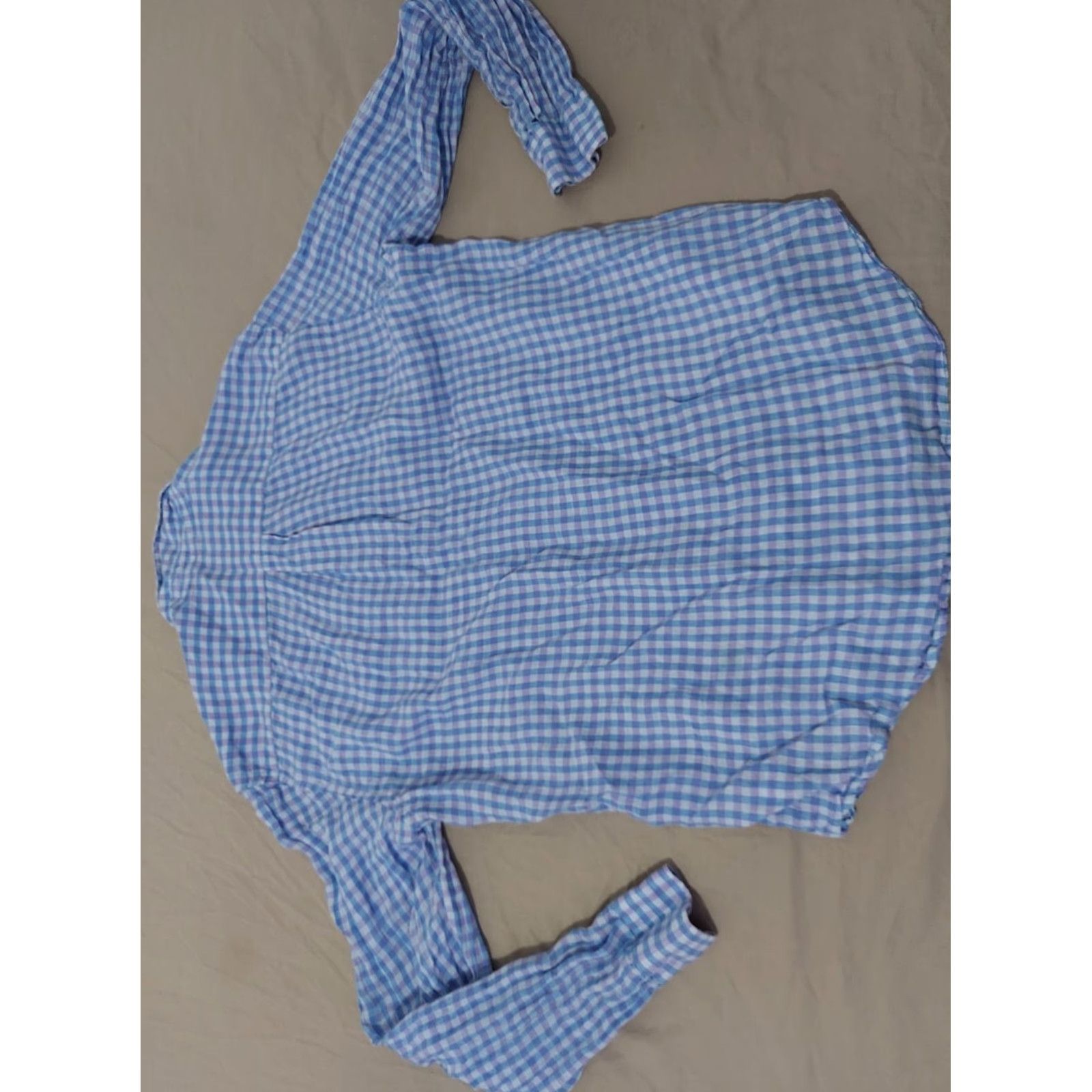 Vineyard Vines VINTAGE? (no) Linen Button-Up Shirt Men L Blue Vineyard Vines Long Sleeve Regular Size L Blue Linen Button-Up Shirt Mens Womens? Size 42R - 6 Thumbnail