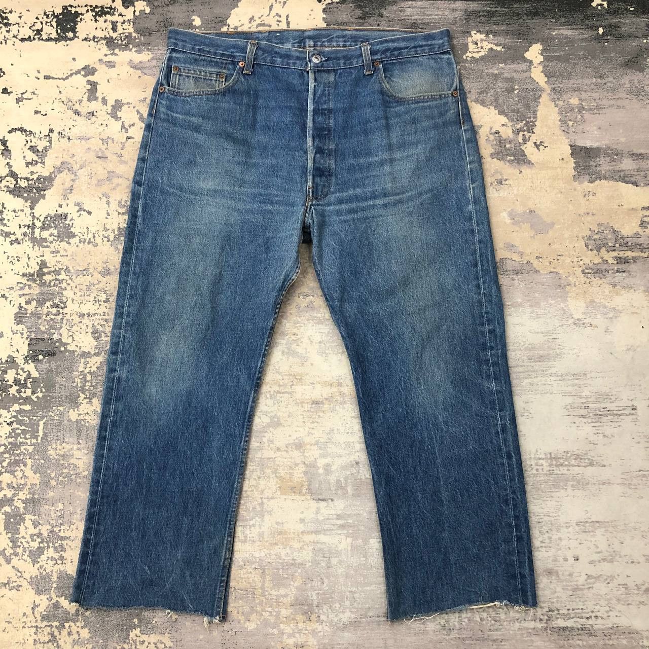 Levi's P778 VTG 501 made in usa LEVI'S JEANS RIPPED Size US 38 / EU 54 - 2 Thumbnail