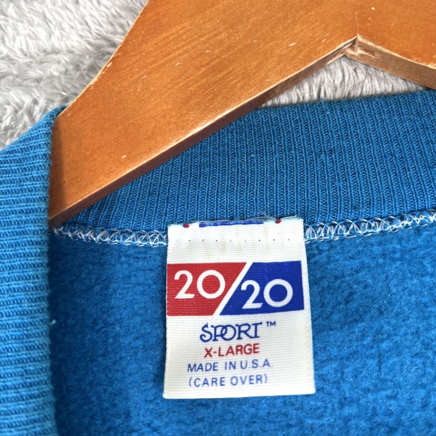 Vintage VINTAGE American Vintage Sweatshirt Raglan Blue XL Crew Neck Pullover 90s USA Mens Size US XL / EU 56 / 4 - 5 Thumbnail