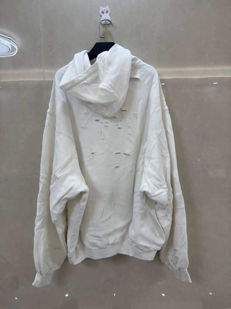 Balenciaga Balenciaga Big Ripped Alphabet Hoodie Size US S / EU 44-46 / 1 - 2 Thumbnail