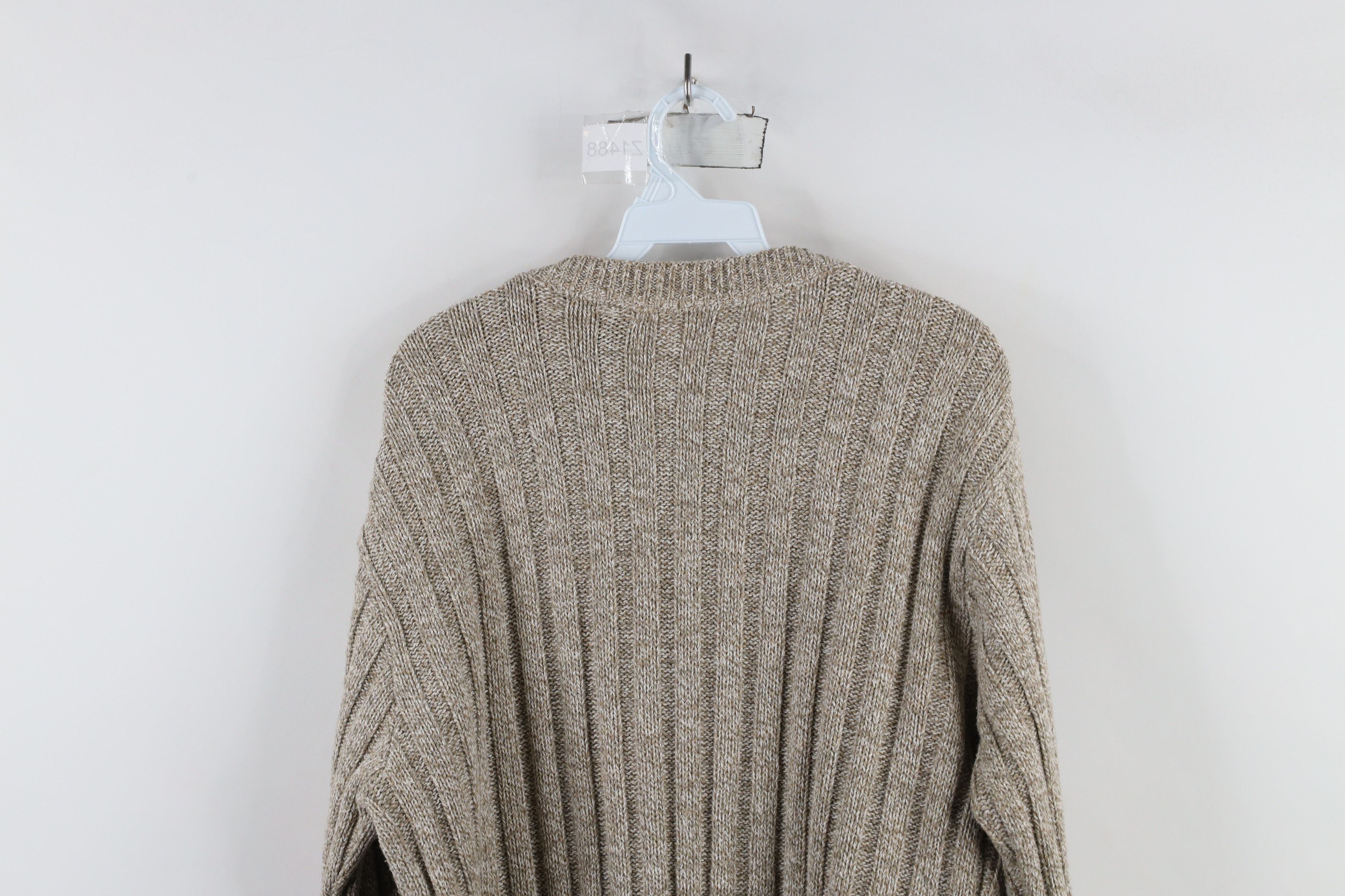 Vintage Vintage 90s Streetwear Cable Knit Fisherman Crewneck Sweater Size US L / EU 52-54 / 3 - 9 Thumbnail