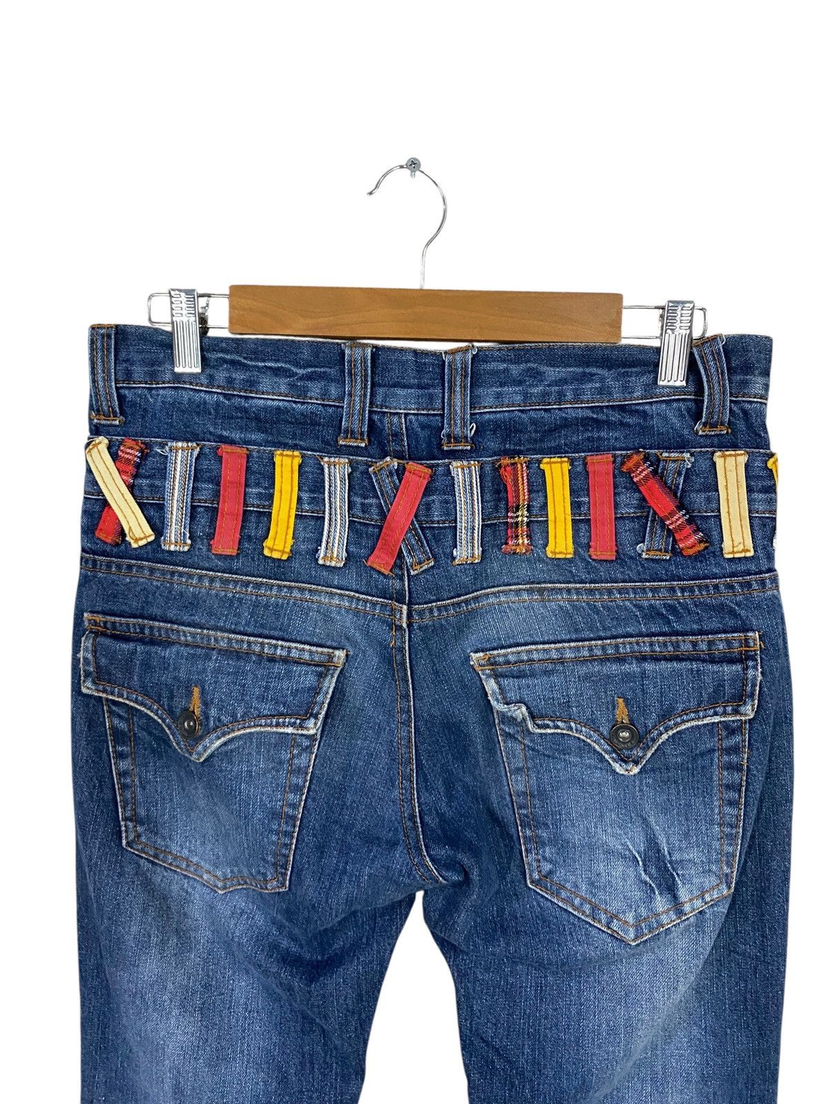 Japanese Brand Japanase brand nylaus jeans double waist flared denim pant Size US 32 / EU 48 - 8 Thumbnail