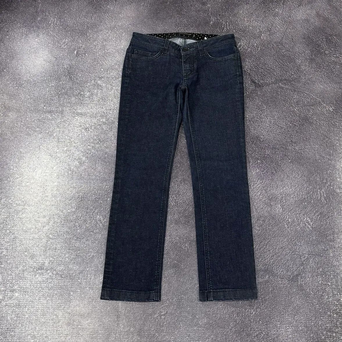 Dolce & Gabbana × Vintage Dolce & Gabbana Cute Women’s Y2K Slim Fit Luxury Denim Jeans Size 26" / US 2 / IT 38 - 1 Thumbnail