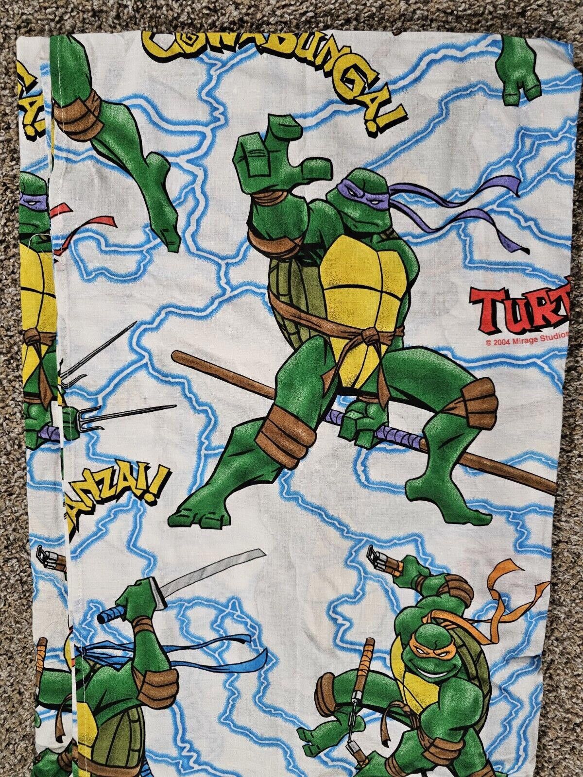 Designer Mirage Studios 2004 Ninja Turtles TMNT Flat Twin Bed Sheet Size ONE SIZE - 2 Thumbnail