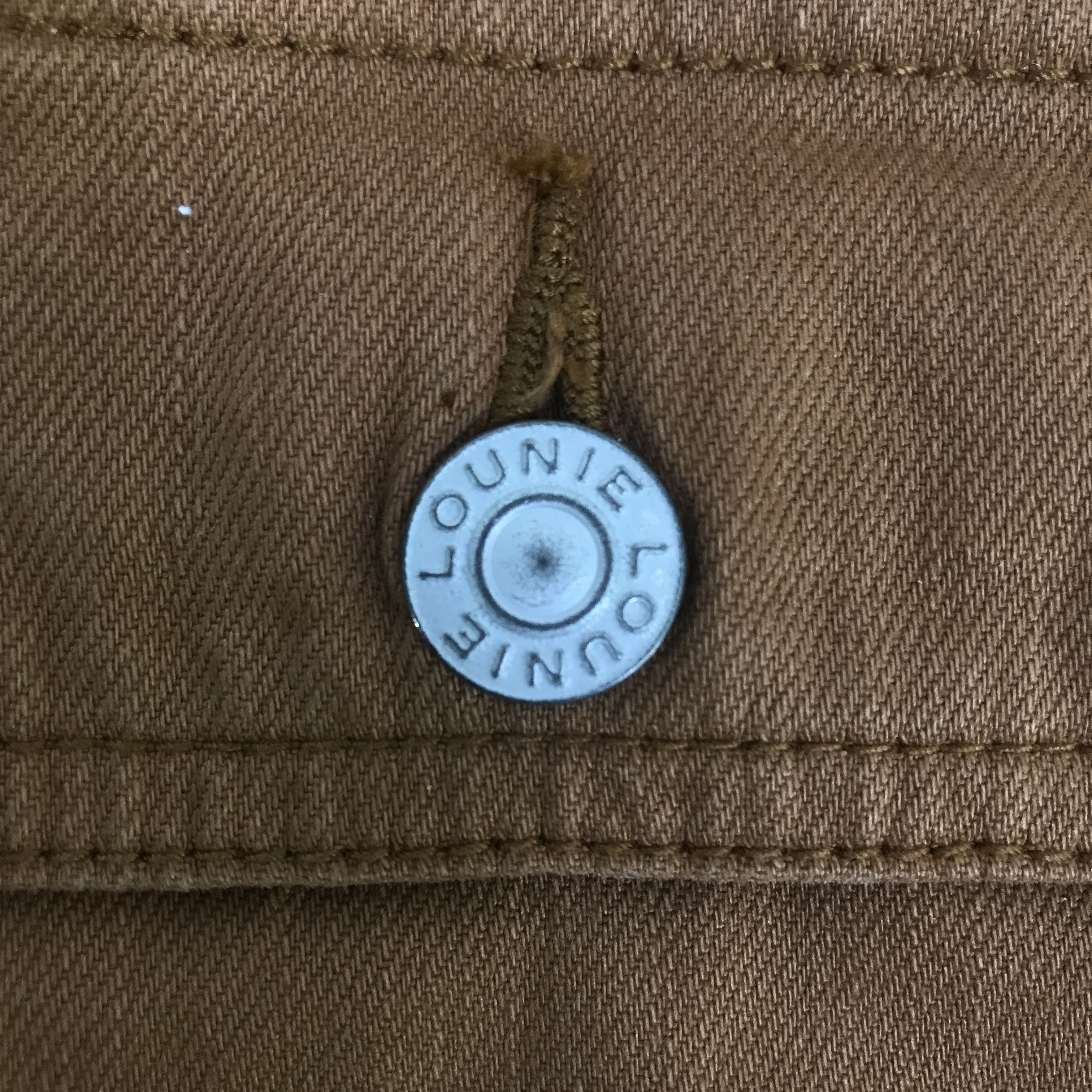 Japanese Brand Lounie Design Type 2 Pocket denim jacket K87B14 Size US L / EU 52-54 / 3 - 9 Thumbnail