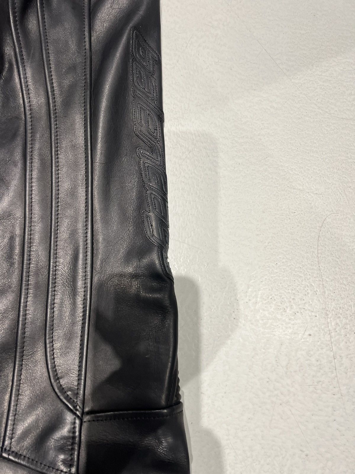 Balenciaga Black Low Waist Biker Leather Pants Size 28" / US 6 / IT 42 - 6 Thumbnail