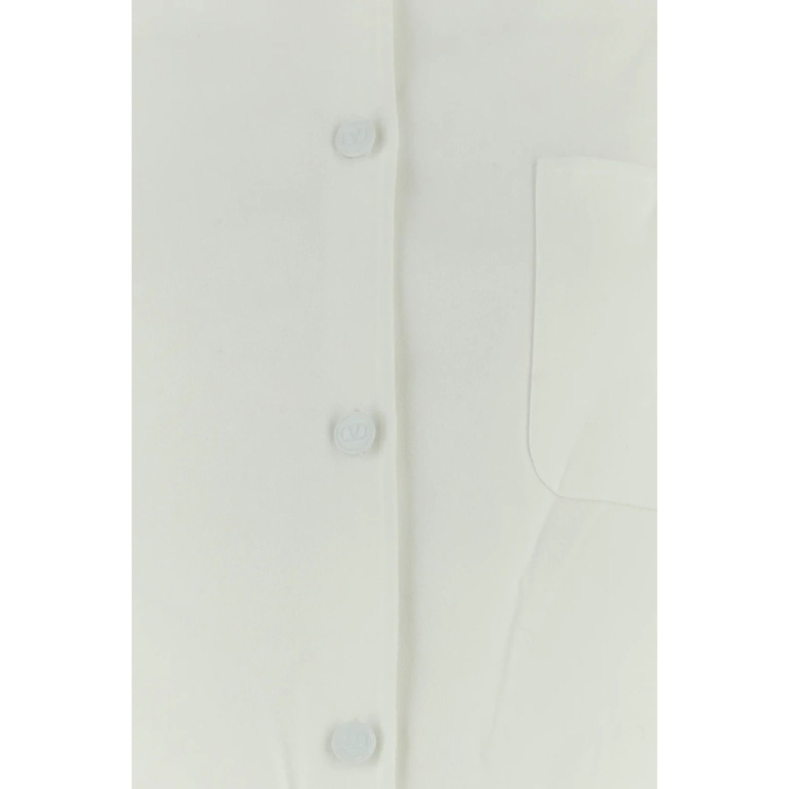 Valentino VALENTINO White Cotton Blend Oversize Jacket New & Authentic Size XS / US 0-2 / IT 36-38 - 3 Thumbnail
