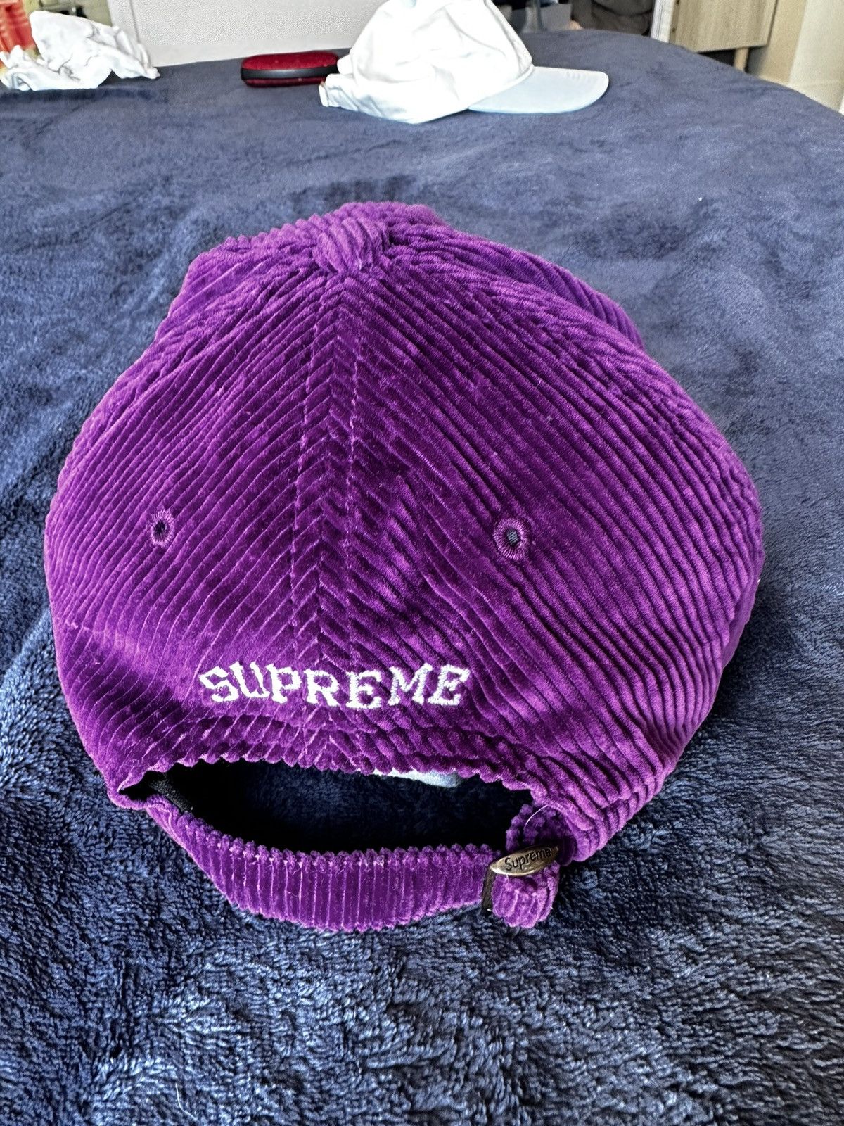Supreme SUPREME Purple Corduroy 6-Panel Cap SS20 Size ONE SIZE - 3 Thumbnail